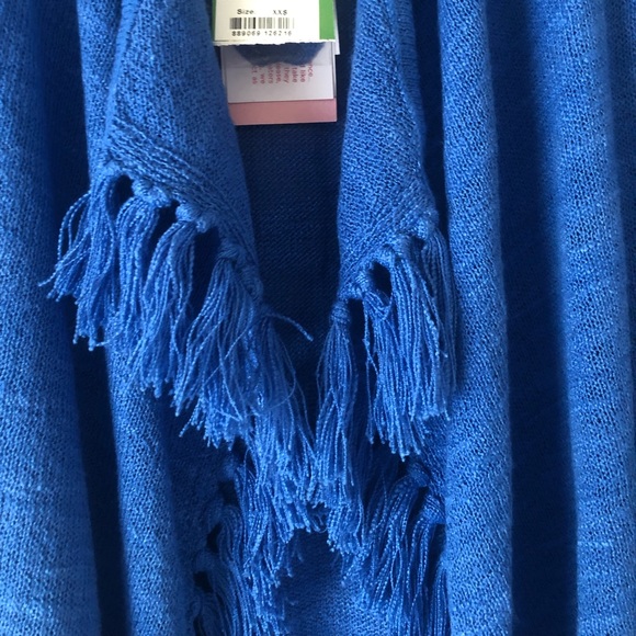 NEW Lilly Pulitzer Lucita cardigan in Lapis Blue XXS open front - Picture 6 of 11